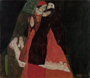 Cardinal et nonne (Caresse)